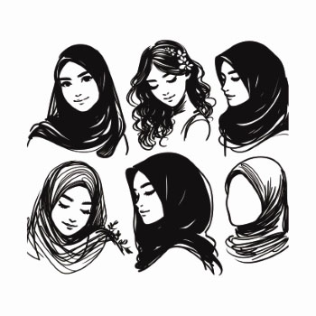 Muslim Hijab Vectors 36xAI Muslim Hijab Vectors 36xAI