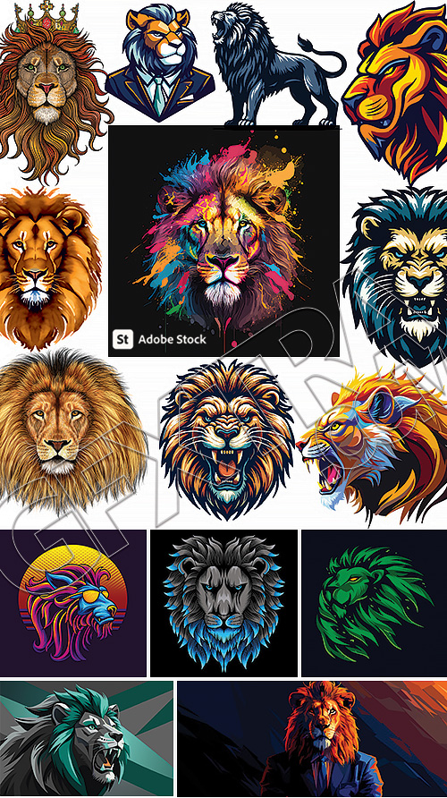 Lion Vectors #2, 30xAI