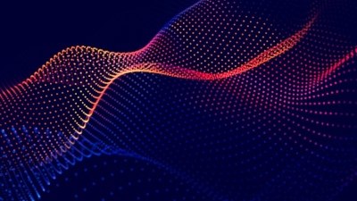 Flow Particles Bokeh, Digital Neural Network Abstracts 26xAI