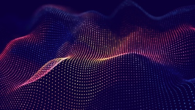 Flow Particles Bokeh, Digital Neural Network Abstracts 26xAI