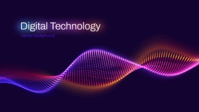 Flow Particles Bokeh, Digital Neural Network Abstracts 26xAI