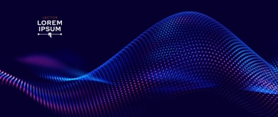 Flow Particles Bokeh, Digital Neural Network Abstracts 26xAI