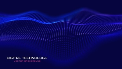 Flow Particles Bokeh, Digital Neural Network Abstracts 26xAI