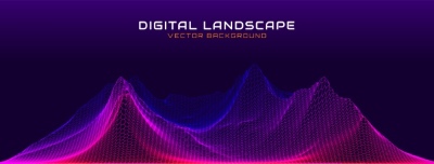 Flow Particles Bokeh, Digital Neural Network Abstracts 26xAI