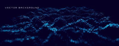 Flow Particles Bokeh, Digital Neural Network Abstracts 26xAI