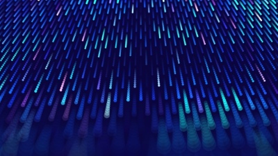 Flow Particles Bokeh, Digital Neural Network Abstracts 26xAI