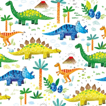 Dinosour Toons Seamless Patterns #1, 31xEPS Dinosour Toons Seamless Patterns #1, 31xEPS