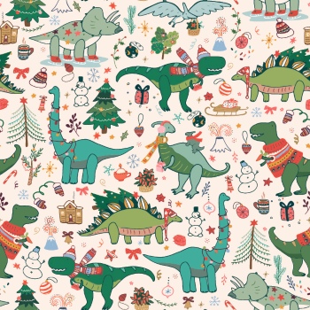 Dinosour Toons Seamless Patterns #1, 31xEPS Dinosour Toons Seamless Patterns #1, 31xEPS