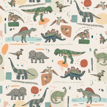 Dinosour Toons Seamless Patterns #1, 31xEPS Dinosour Toons Seamless Patterns #1, 31xEPS