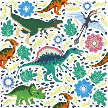 Dinosour Toons Seamless Patterns #1, 31xEPS Dinosour Toons Seamless Patterns #1, 31xEPS