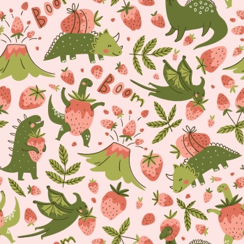 Dinosour Toons Seamless Patterns #1, 31xEPS Dinosour Toons Seamless Patterns #1, 31xEPS