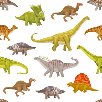 Dinosour Toons Seamless Patterns #1, 31xEPS Dinosour Toons Seamless Patterns #1, 31xEPS