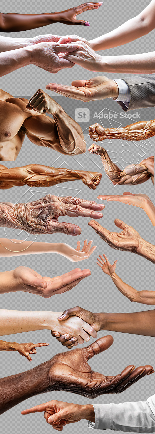 Presenting Hands & Arms 40xPNG