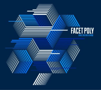 Line Design 3D Cubes and Triangles Abstract Backgrounds 30xAI