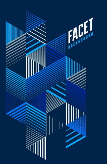 Line Design 3D Cubes and Triangles Abstract Backgrounds 30xAI