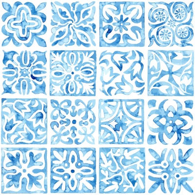 Seamless Watercolor Patterns for Textile 25xAI