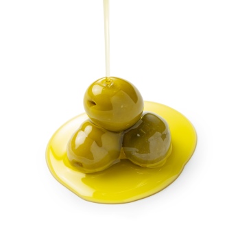 Olive & Olive Oil on White Background 30xJPG