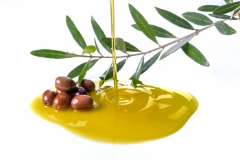 Olive & Olive Oil on White Background 30xJPG