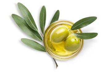 Olive & Olive Oil on White Background 30xJPG