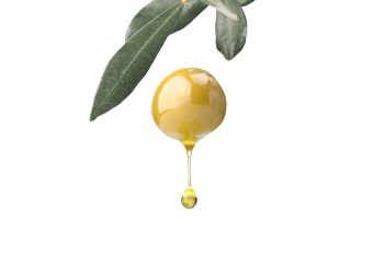 Olive & Olive Oil on White Background 30xJPG