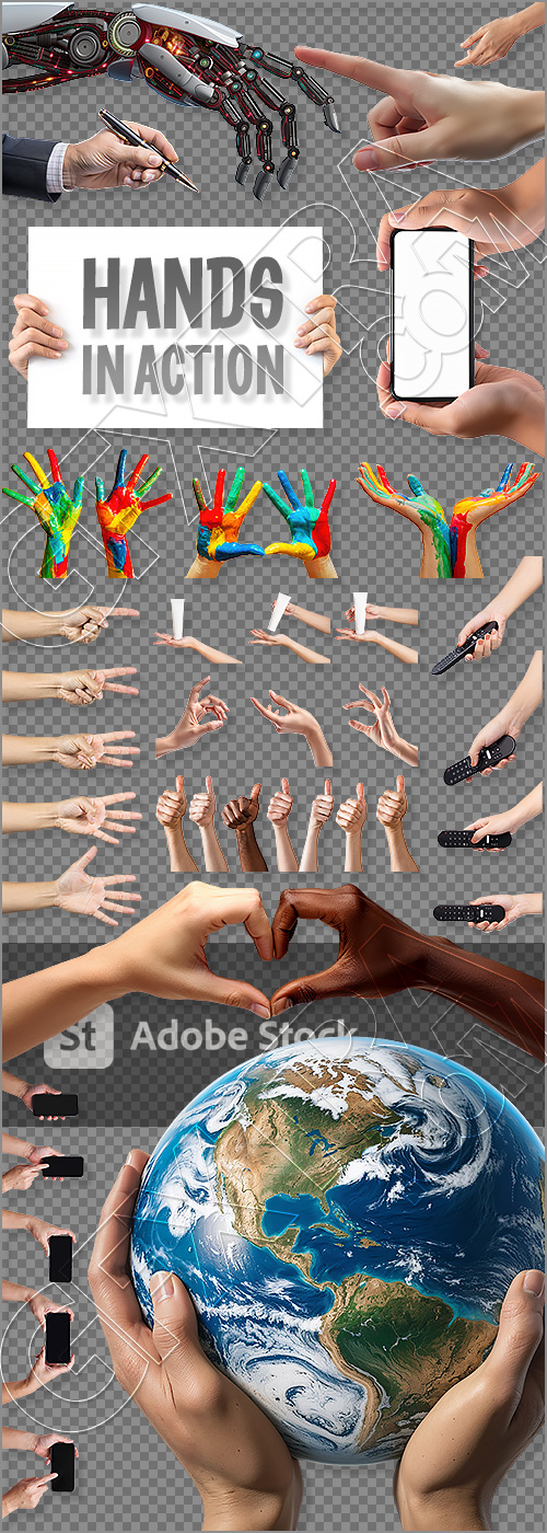 HANDS IN ACTION 28xPNG