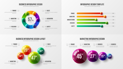 Business Infographic Presentation Vectors 16xAI