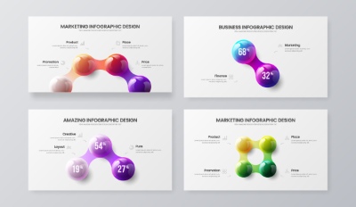 Business Infographic Presentation Vectors 16xAI