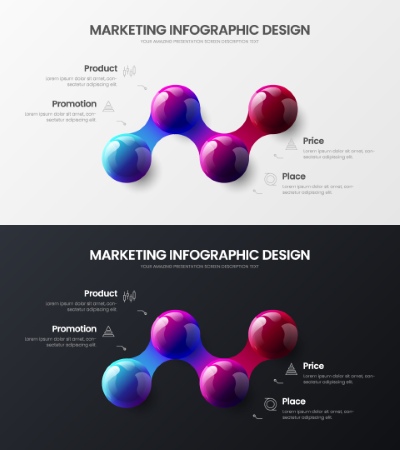 Business Infographic Presentation Vectors 16xAI