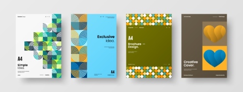 Amazing Cover Templates for Design Works 36xAI