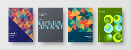 Amazing Cover Templates for Design Works 36xAI