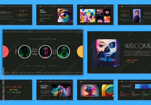 Presentation Template Design Layouts 3xINDT