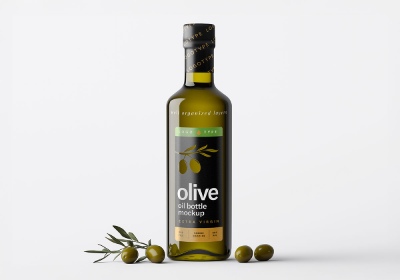 Olive Oil Packing, Canister & Bottle Mockups 12xPSDT