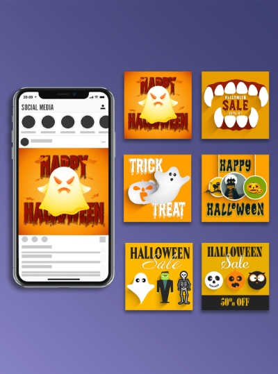 Halloween Social Media Layouts 25xAIT Halloween Social Media Layouts 25xAIT