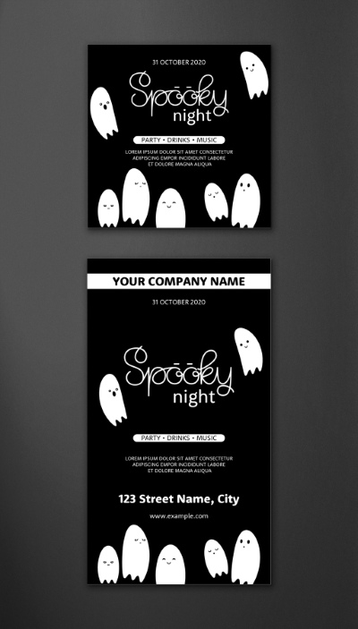 Halloween Social Media Layouts 25xAIT Halloween Social Media Layouts 25xAIT