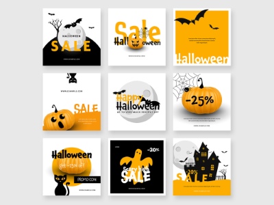 Halloween Social Media Layouts 25xAIT Halloween Social Media Layouts 25xAIT