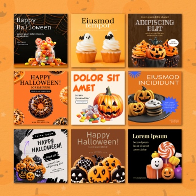 Halloween Social Media Layouts 25xAIT Halloween Social Media Layouts 25xAIT
