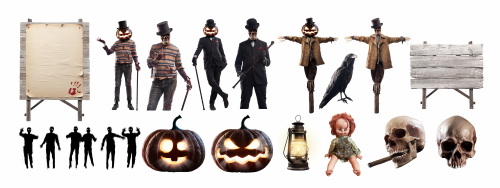 Halloween PNG Elements 24xPNG