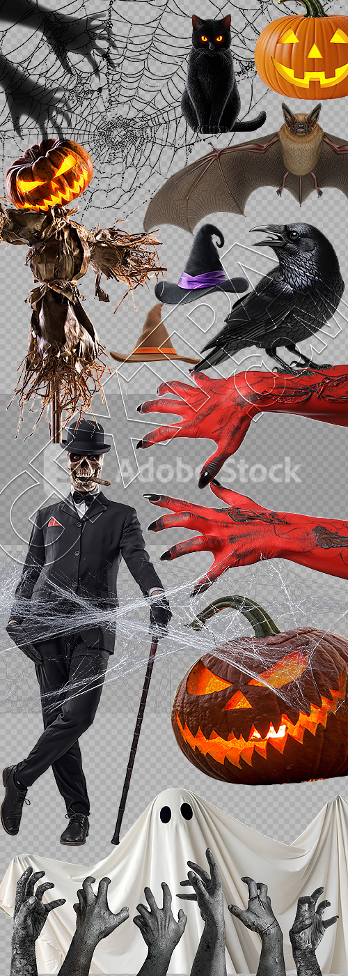 Halloween PNG Elements 24xPNG