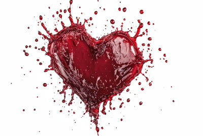 Blood Splashes on Transparent Backgrounds 24xPNG