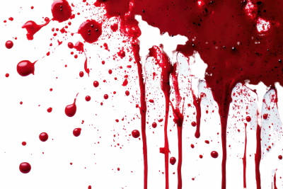 Blood Splashes on Transparent Backgrounds 24xPNG