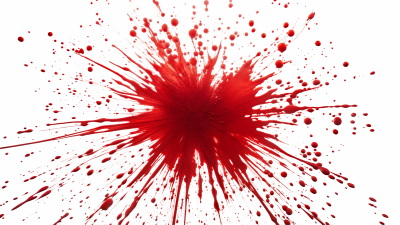 Blood Splashes on Transparent Backgrounds 24xPNG