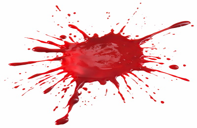 Blood Splashes on Transparent Backgrounds 24xPNG