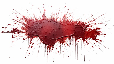 Blood Splashes on Transparent Backgrounds 24xPNG