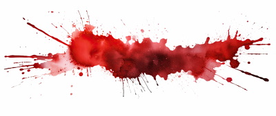 Blood Splashes on Transparent Backgrounds 24xPNG