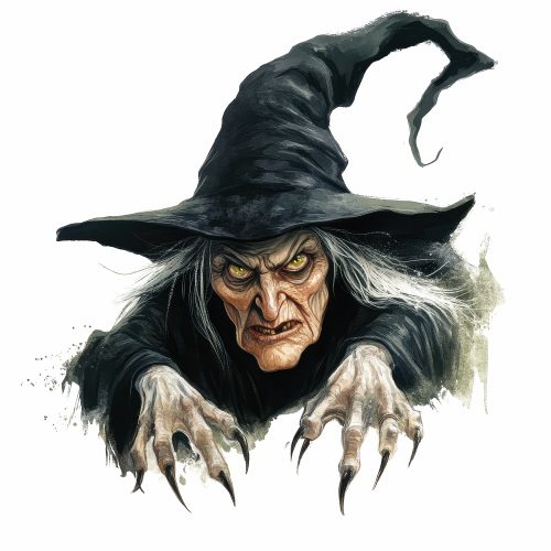 Ghosts, Witches & Zombies for Halloween 31xPNG