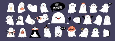 Funny Halloween Characters & Patterns 25xAI Funny Halloween Characters & Patterns 25xAI