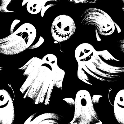 Funny Halloween Characters & Patterns 25xAI Funny Halloween Characters & Patterns 25xAI