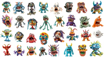 Halloween Funy PNG Elements #1, 22xPNG Halloween Funy PNG Elements #1, 22xPNG