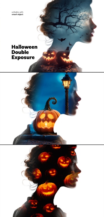 Halloween PhotoShop Templates 28xPSDT Halloween PhotoShop Templates 28xPSDT
