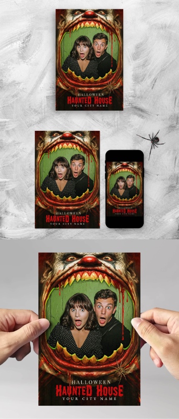 Halloween PhotoShop Templates 28xPSDT Halloween PhotoShop Templates 28xPSDT